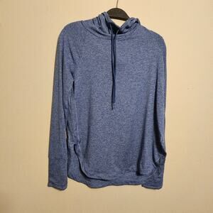Athleta Uptempo Hoodie Heathered Blue XS
